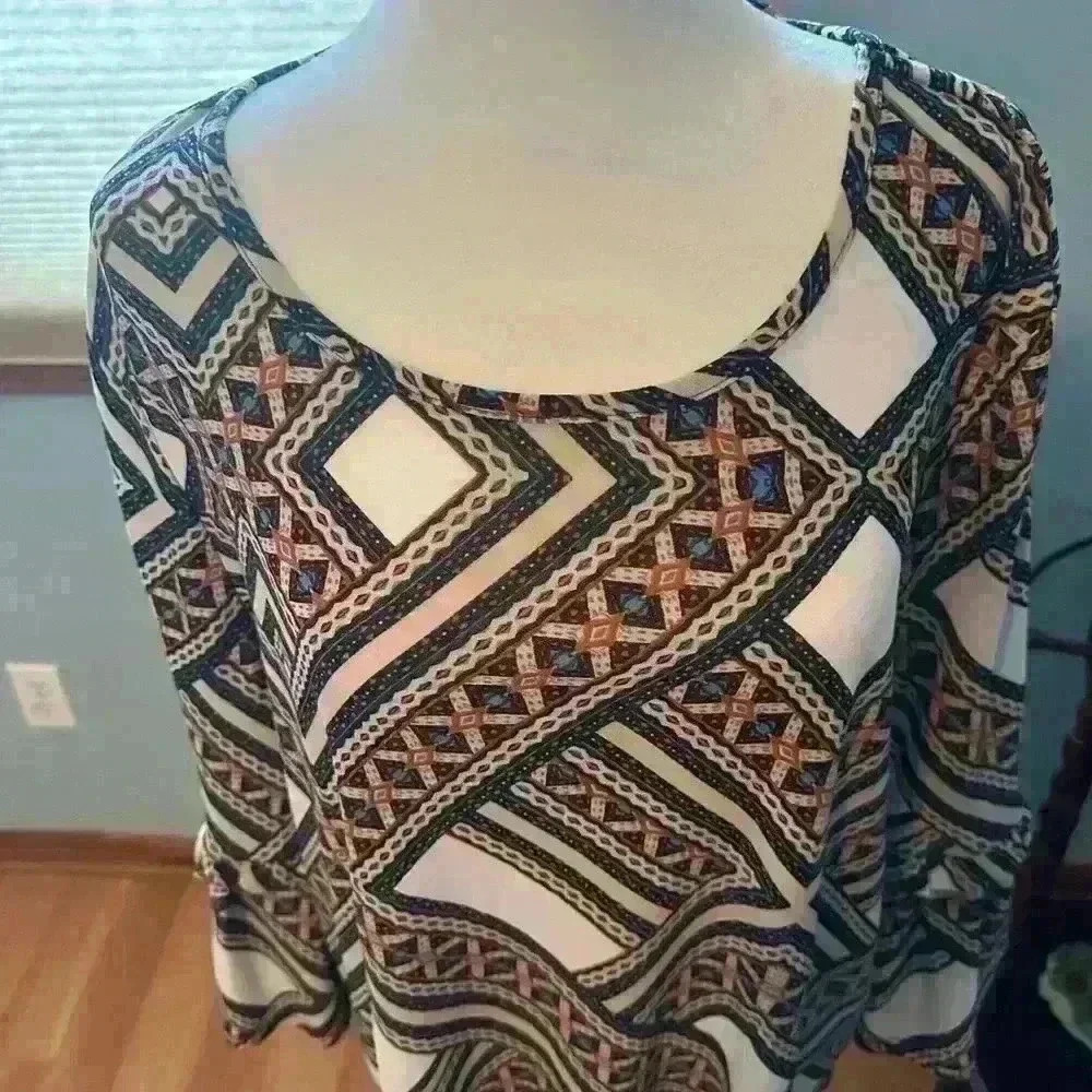 Chico’s Women’s Multicolor Polyester Tunic Size 2… - image 7
